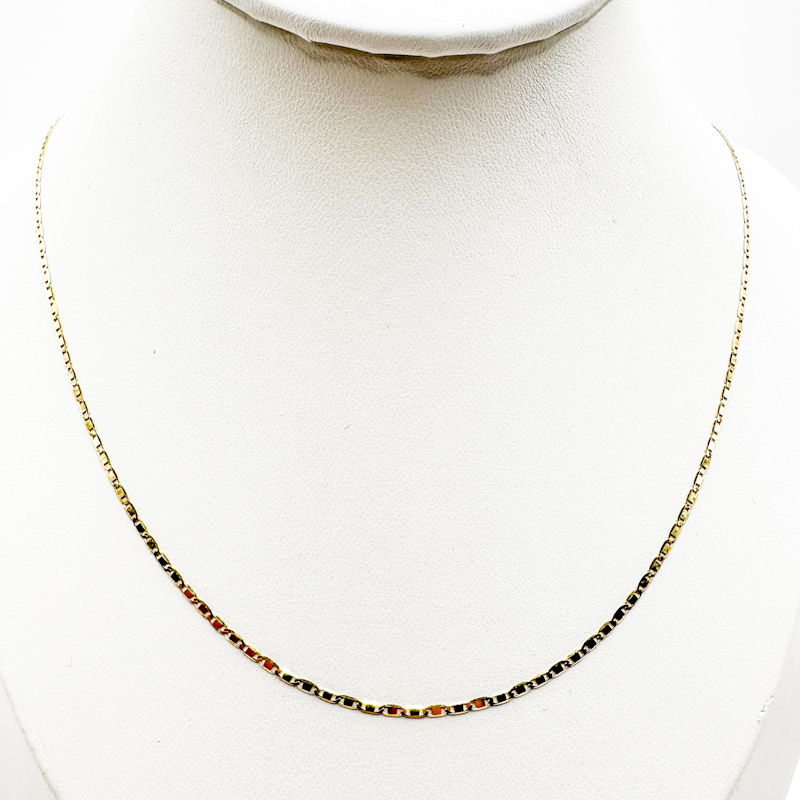 Cadena Plana de Oro 18K - 50 cm
